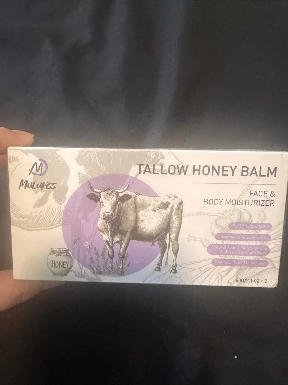 Tallow Honey Balm Face & Body Moisturizer - Lavender (Cream)